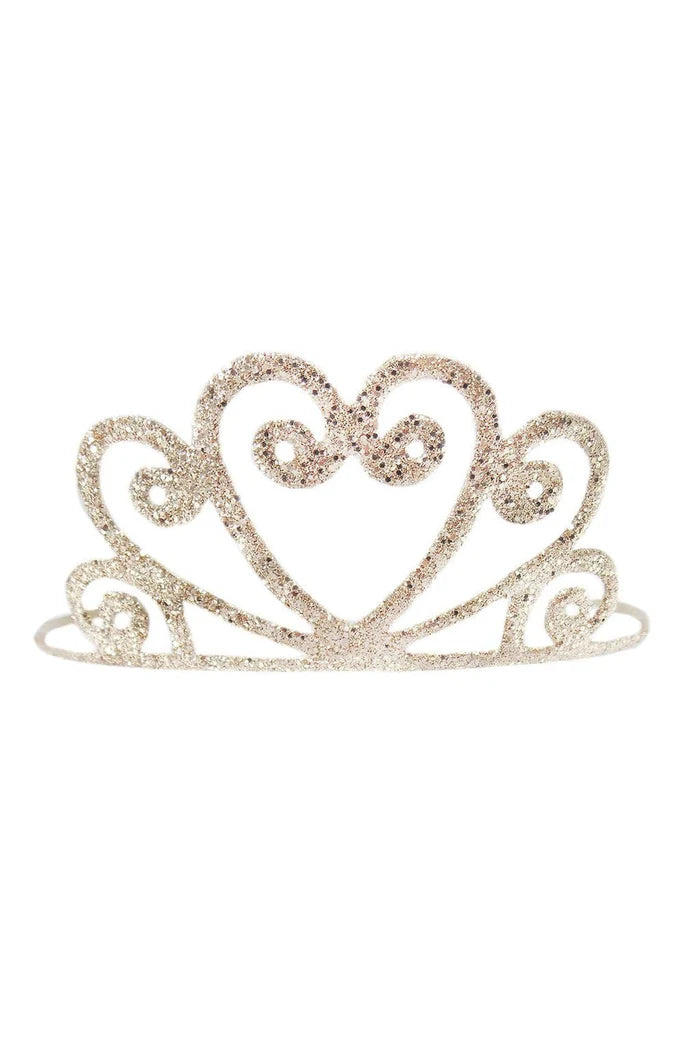 Princezina tiara - Zlatna sa šljokicama