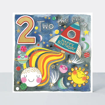 Čestitka - Chatterbox - Age 2 - To the Moon