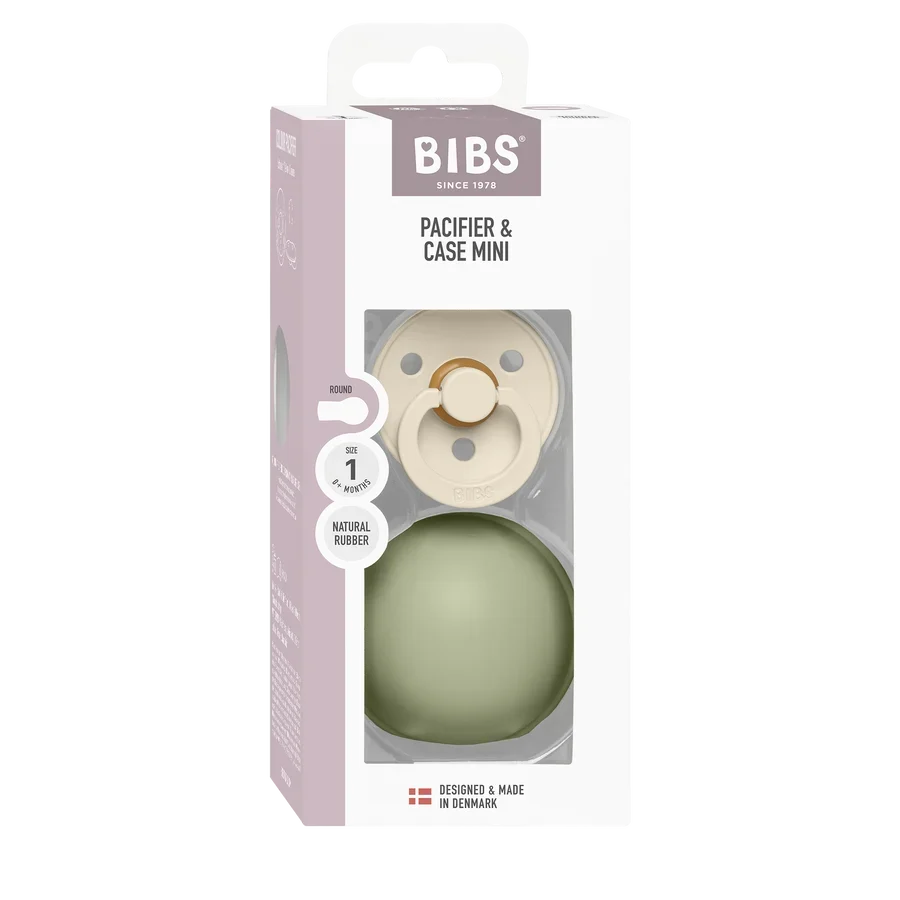 BIBS varalica Ivory 0-6M i kutija za varalicu Mini Sage