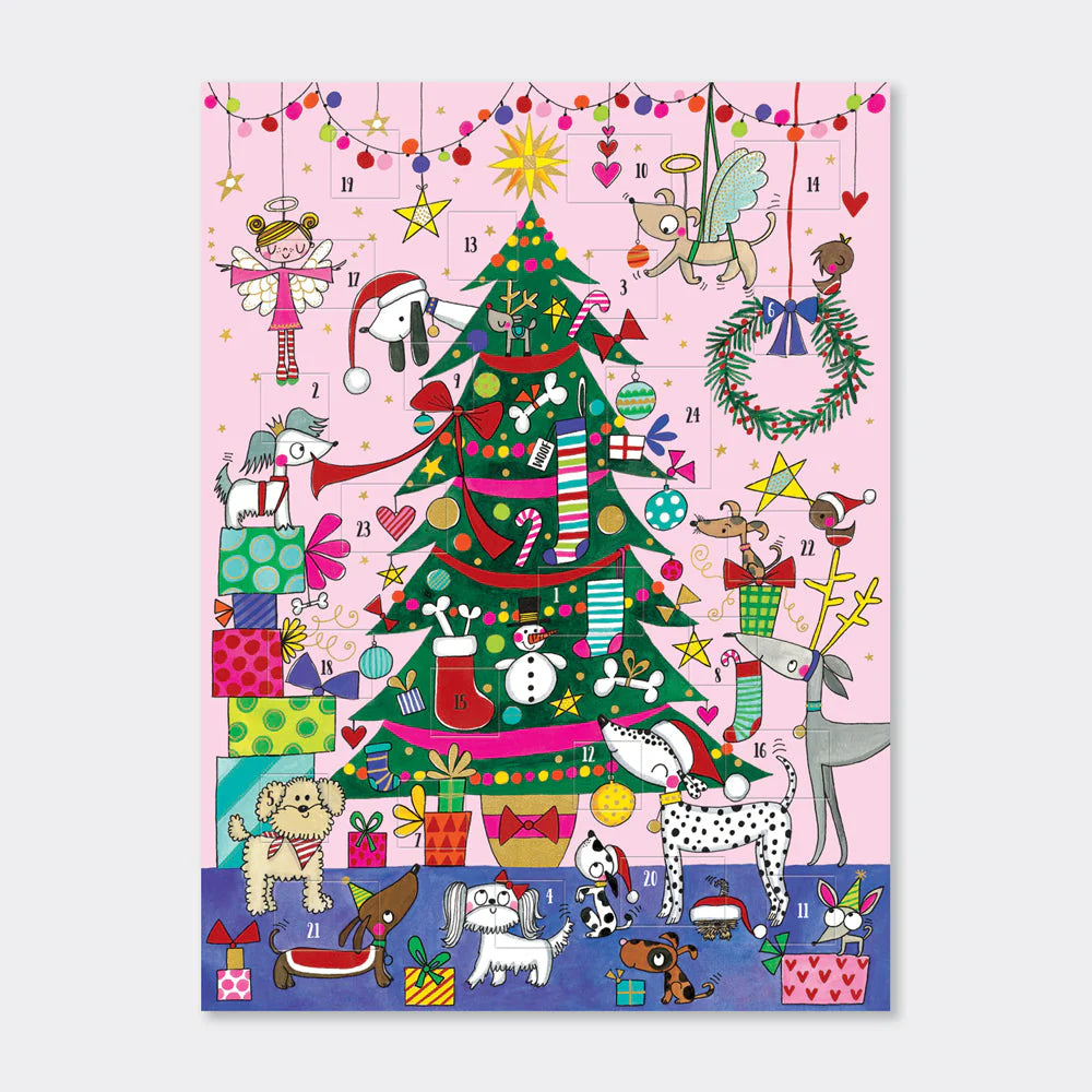 Tradicionalni adventski kalendar - Christmas Tree & Dogs