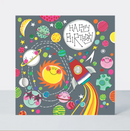 Čestitka puzzla -HB Space Scene