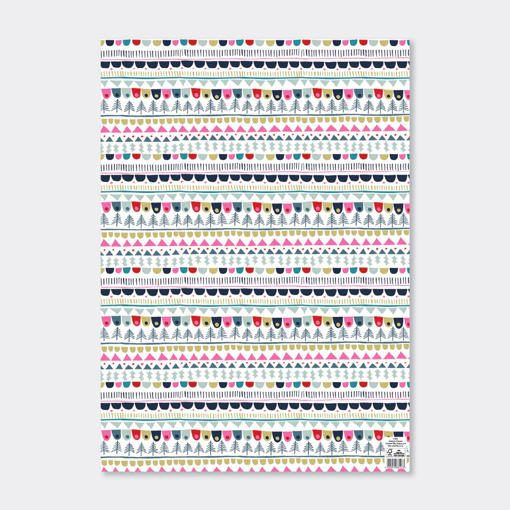 Novogodišnji ukrasni papir - Good Tidings Pattern