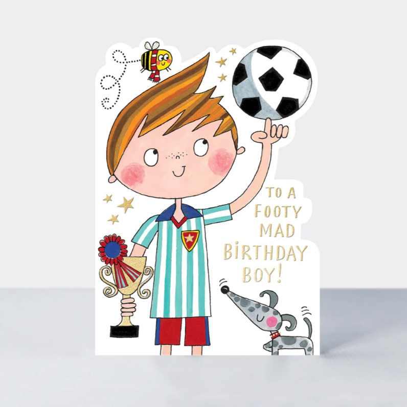 Čestitka - Footy Mad Birthday Boy