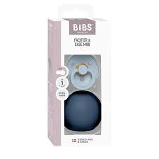 BIBS varalica Baby blue 0-6M i kutija za varalicu Mini Steel blue