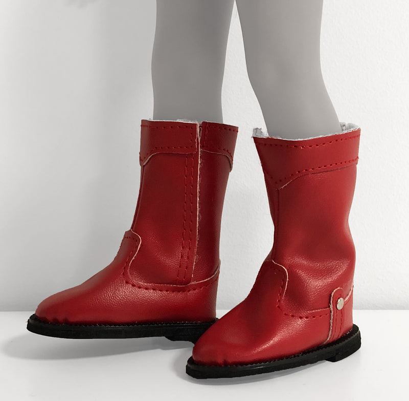 Crvene čizme za lutke od 32cm
