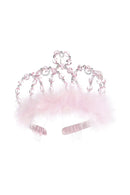 Princezina tiara - Roze srebrna