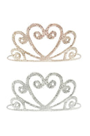 Princezina tiara - Zlatna sa šljokicama