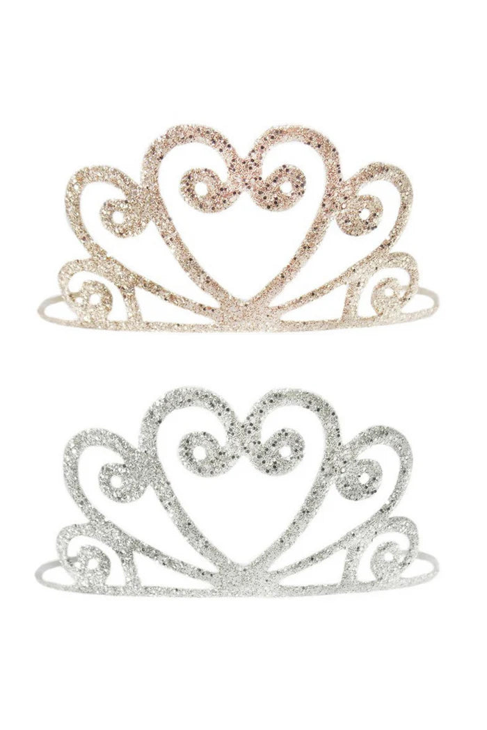Princezina tiara - Şrebrna sa šljokicama