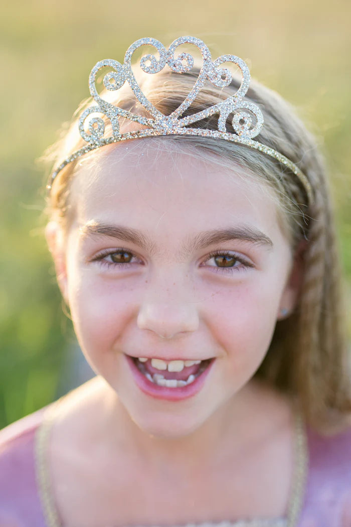Princezina tiara - Şrebrna sa šljokicama