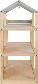 Drvena kućica za lutke sa nameštajem