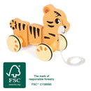 Drvena vozalica - tigar