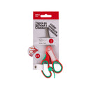 Crvene školske makaze sa oznakom za ime