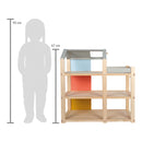 Drvena kućica za lutke sa nameštajem