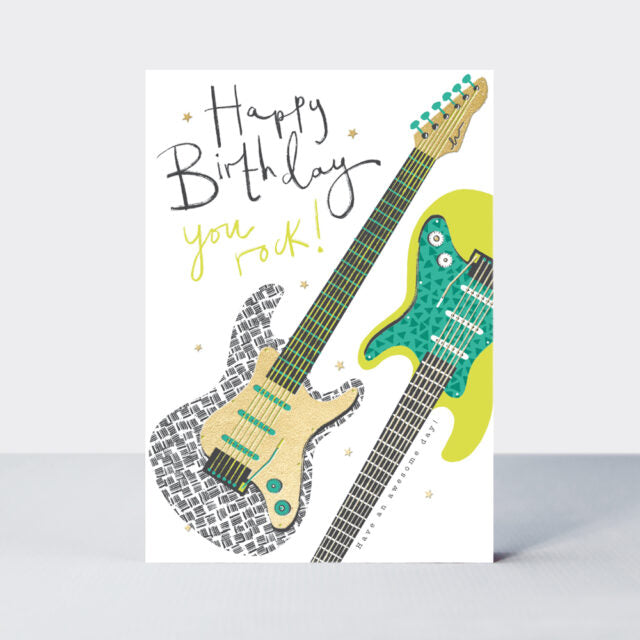 Čestitka - Birthday/Guitars
