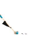 Drvena guralica - usisivač