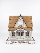 Kućica za lutke Puzliana Vila 30 cm sa nameštajem