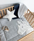 Podloga za bebe - siva sa jednorogom