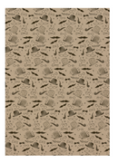 Ukrasni papir - Natur sa aplikacijama 2x0.7