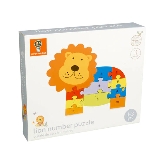 Drvene puzzle - lav sa brojevima