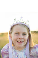 Princezina tiara - Lila mašna
