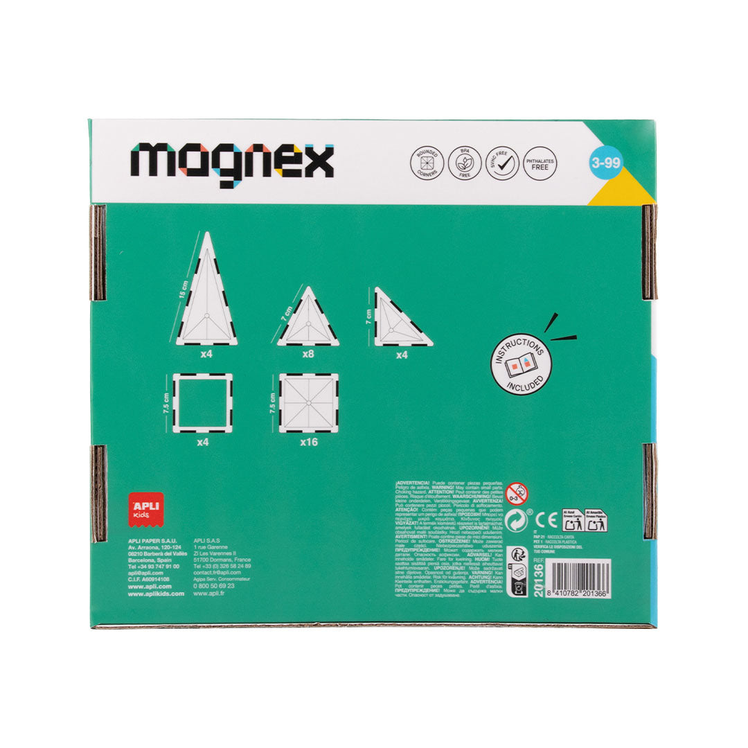 Magnetski set za slaganje Magnex - 36 delova