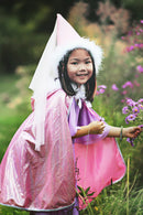 Dečiji kostim - Roze sjajni plašt za princezu 4-6 godina