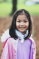 Dečiji kostim - Roze sjajni plašt za princezu 4-6 godina