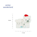 Drvene mini puzzle - polarni medved