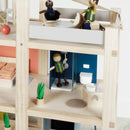 Drvena kućica za lutke sa nameštajem