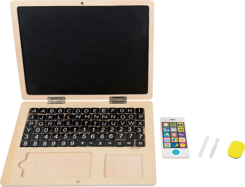 Drveni laptop sa magnetnom tablom