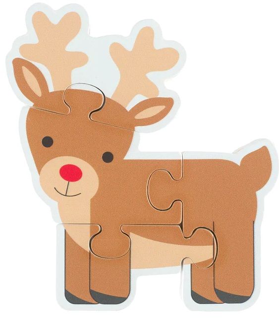 Drvene mini puzzle - Rudolf