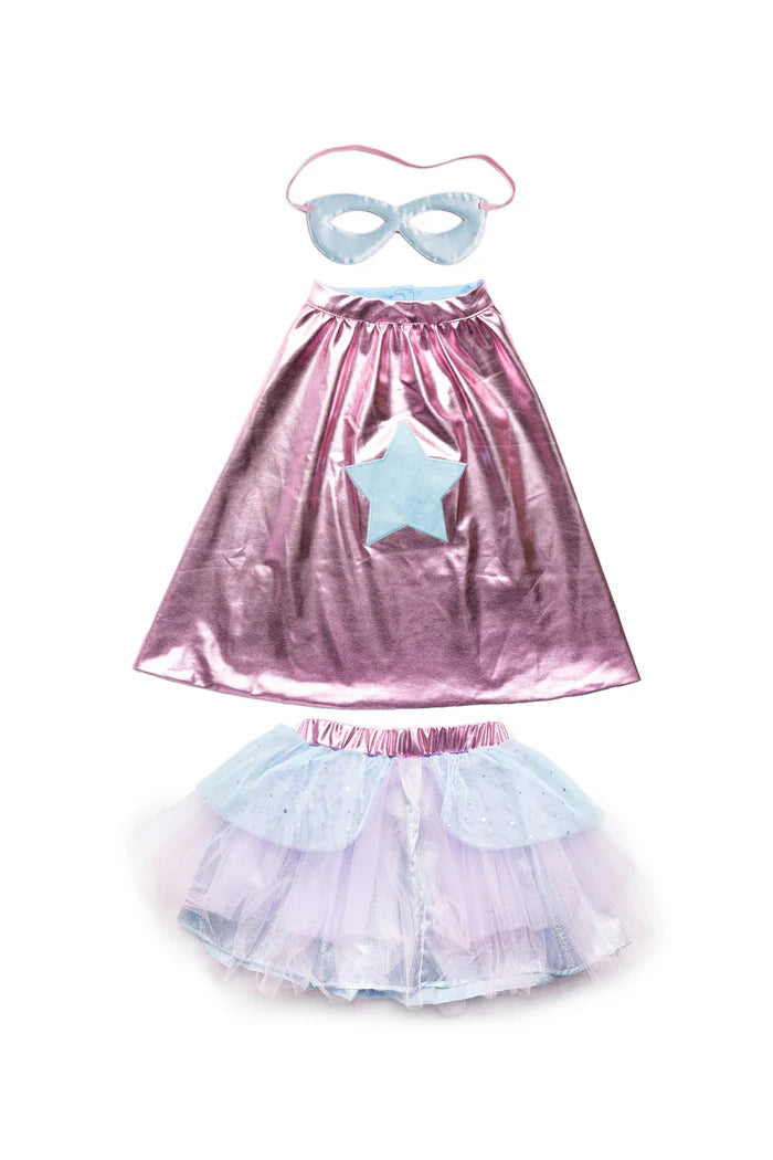 Dečiji kostim - Super Duper Metallic Pink/Light Blue 4-6 godina