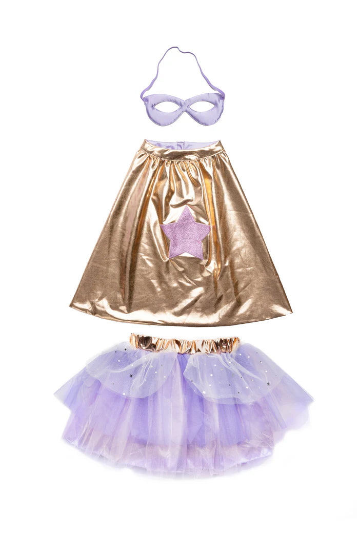 Dečiji kostim - Super Duper Metallic Rose Gold/Lilac 4-6 godina