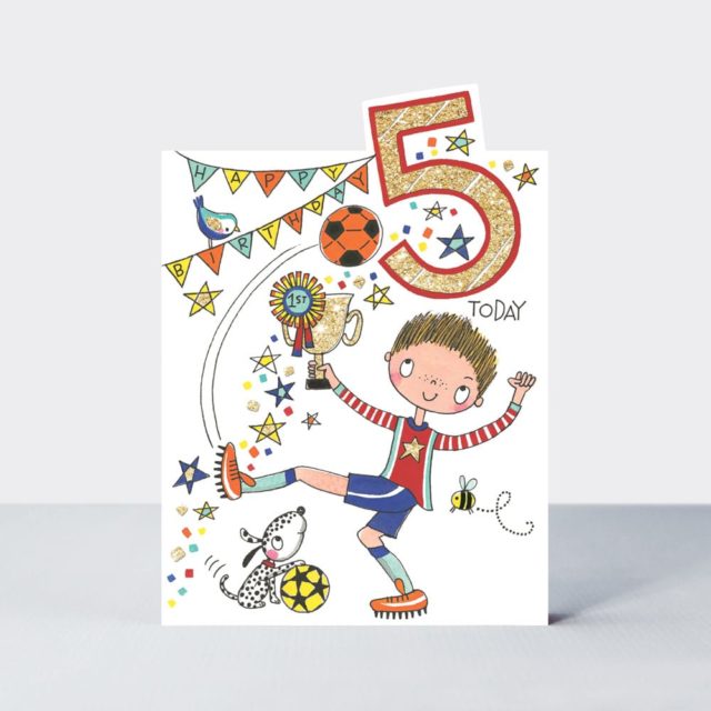 Čestitka - Age 5 boy - Footballer