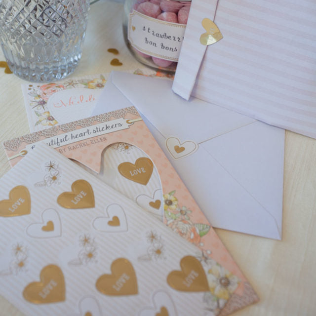 Nalepnice - Wedding Heart Stickers