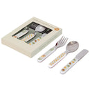 Pribor za jelo set - životinje - pastelna plava