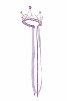 Princezina tiara - Lila mašna