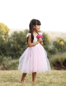 Dečija haljina - Svetlucava princeza roze 7-8 godina
