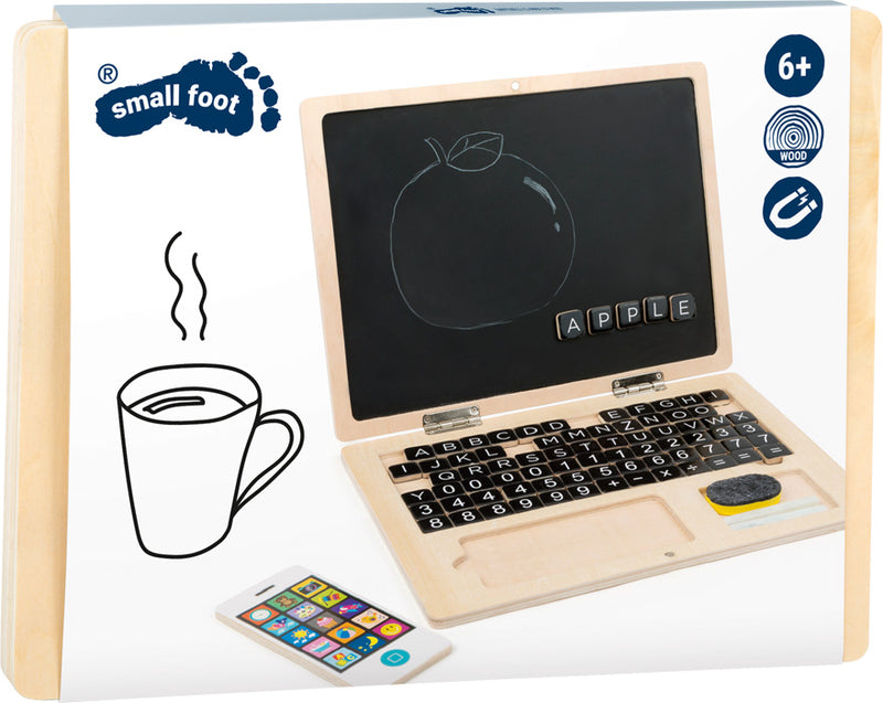Drveni laptop sa magnetnom tablom