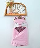 Peškir za povijanje bebe - roze