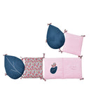 Ogradica za krevetac - roze teget