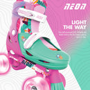 Yvolution Neon Combo roleri - FLORAL - veličina 34-37