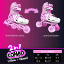 Yvolution Neon Combo roleri - PINK - veličina 30-33