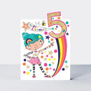 Čestitka - Age 5 girl/Suki Starburst