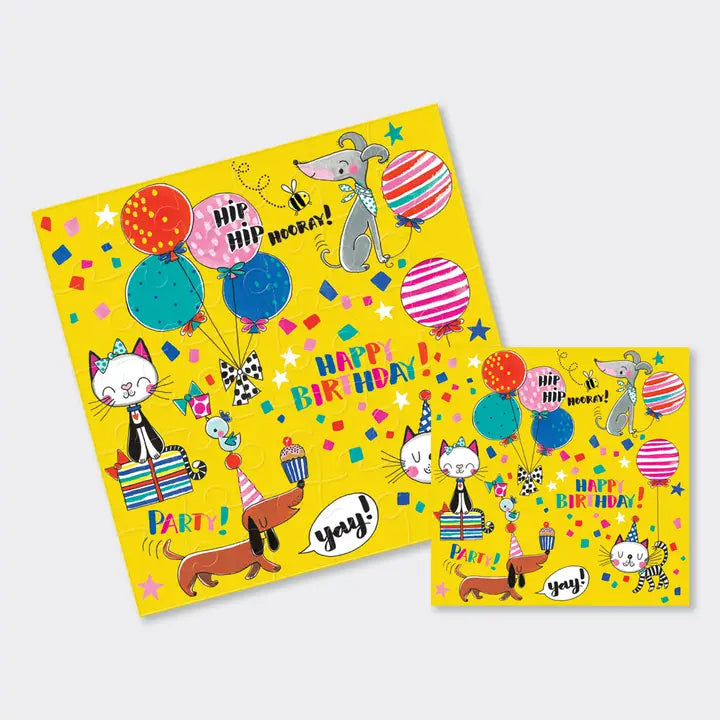 Čestitka puzzla - HB cats & dogs