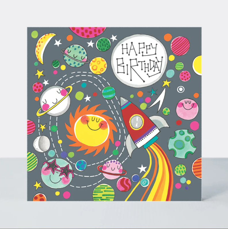 Čestitka puzzla -HB Space Scene