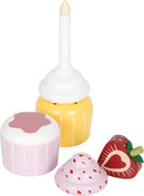 Drveni set - postolje sa mafinima