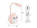 LED lampa Panda - roze