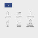 Ranac sa dve pregrade 12l- Abc