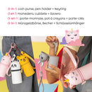 Mini silikonski novčanik 3 u 1 - Panda